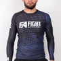 FA Basic - Blue Ranked Rashguard - Longsleeve
