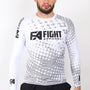 FA Basic - White Ranked Rashguard - Longsleeve
