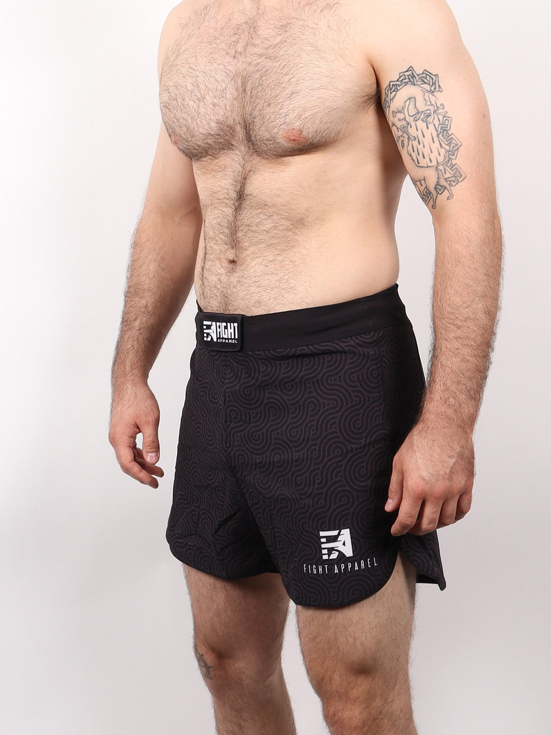 FA Kanji - Hybrid Fight Shorts - Black Ranked