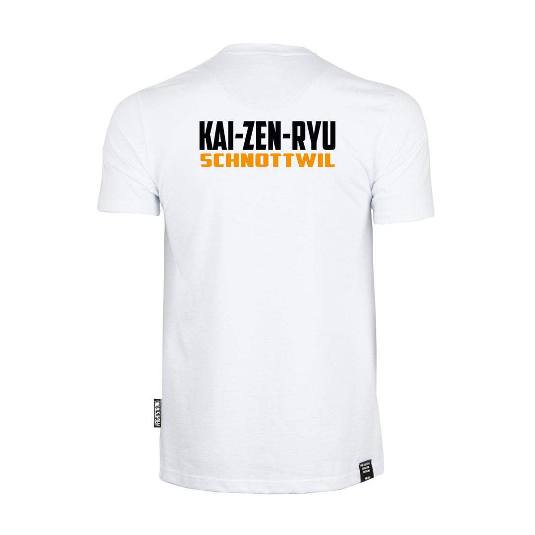 FA x Kai-Zen-Ryu Schnottwil - T-Shirt - Tiger Gross - Weiss