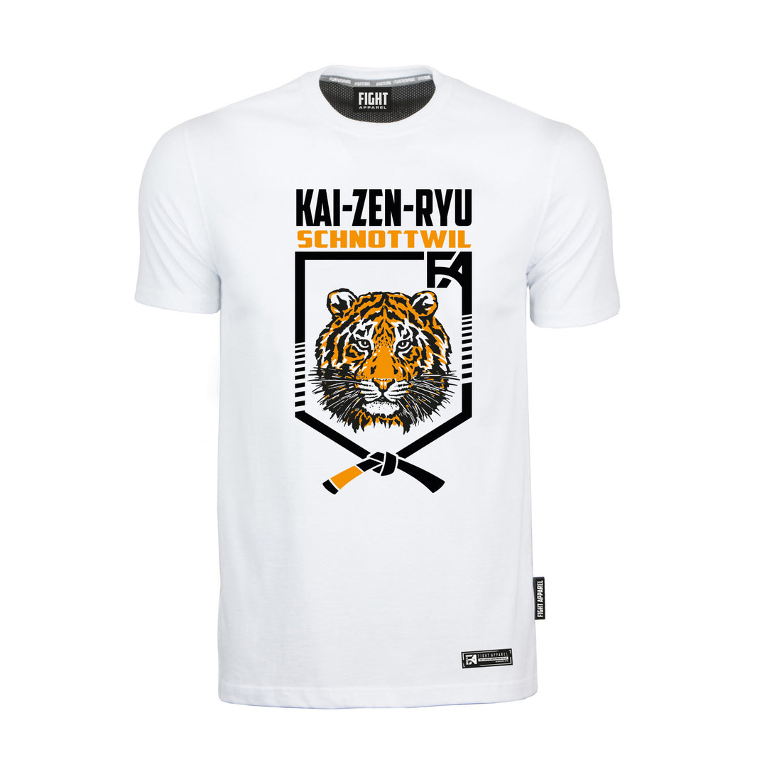 FA x Kai-Zen-Ryu Schnottwil - T-Shirt - Tiger Gross - Weiss